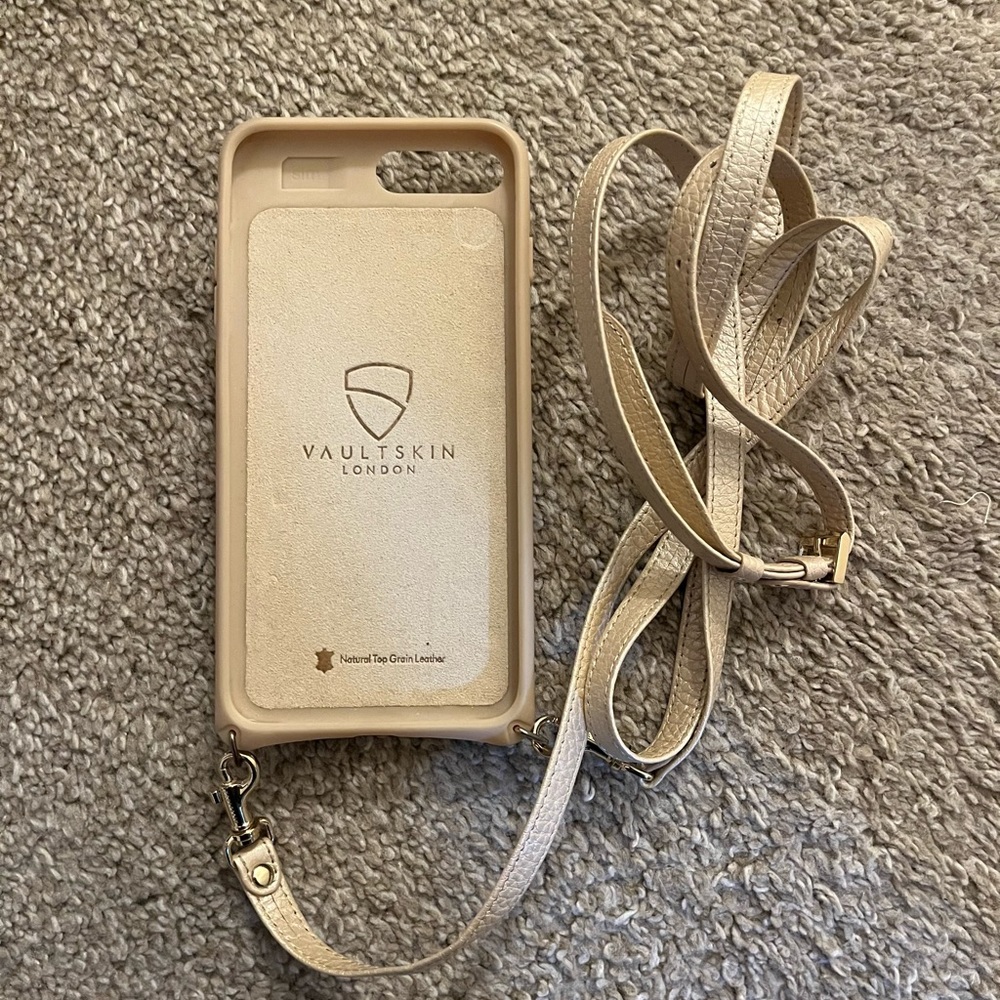 Vaultskin Tan Leather Cross Body IPhone Case